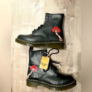 Custom hand painted mushroom Dr martens size 8